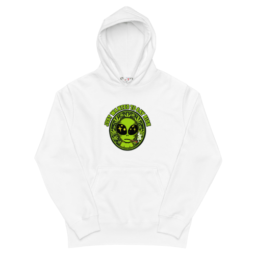 BIG ALIEN 重磅混紡連帽衫 Hoodie – 白色