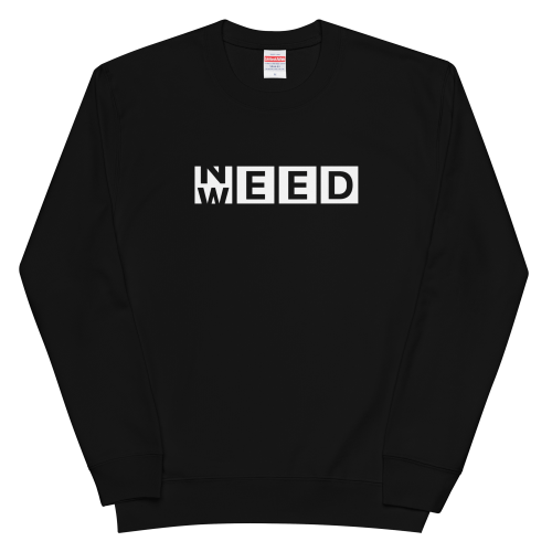 NEED WEED 重磅混紡衛衣 – 黑色