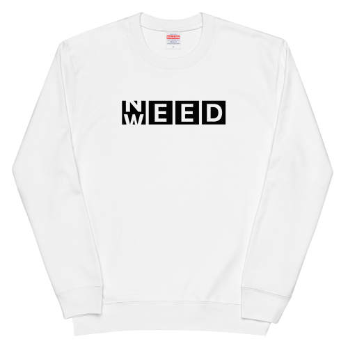 NEED WEED 重磅混紡衛衣 – 白色