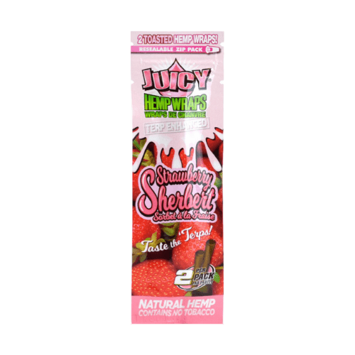 JUICY JAY'S STRAWBERRY SHERBELT HEMP WRAPS