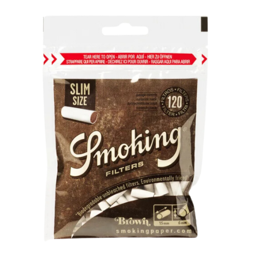 Smoking Classic Slim Brown Tips (15 x 6 MM)