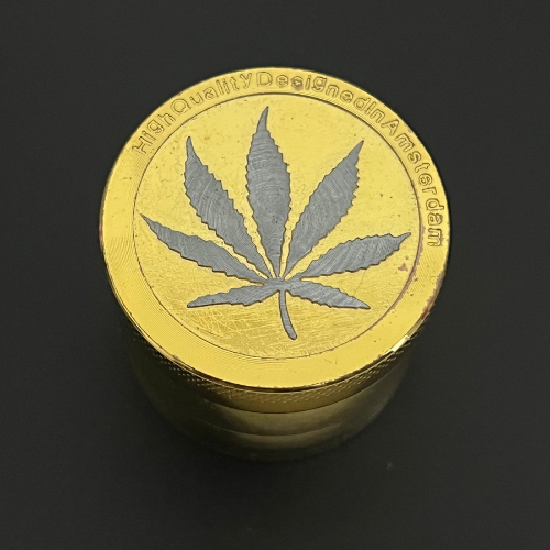 (減價) High Quality DesignedinAmsterdam 4層鋅合金 Grinder – 40mm 金色