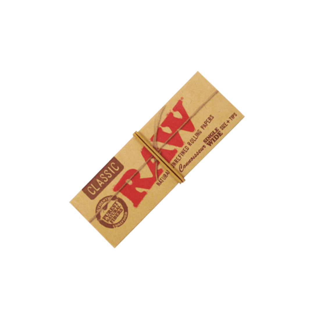 Raw rolling paper Single Wide + tips