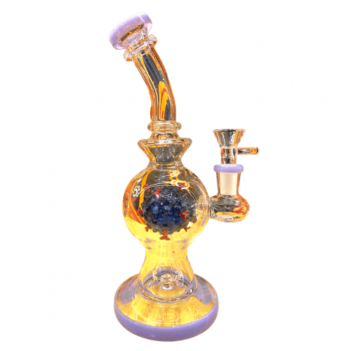24CM 紫色Covid19 Bong